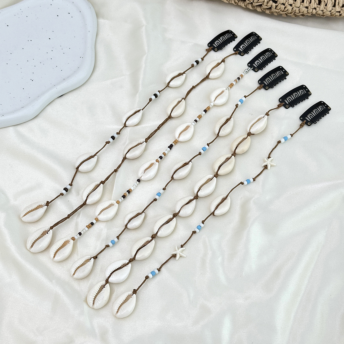 Bohemian-style Instagram-worthy Rice-bead Long Braided Hair Tie photo 4
