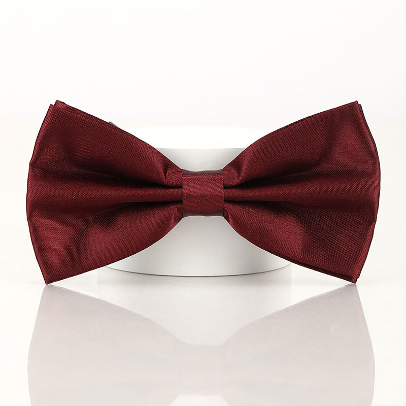 Black Double-layered Bow Tie For Suits photo 3