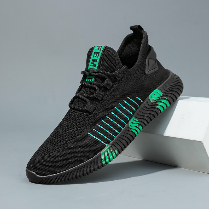 Men's Elastic, Flyknit, Breathable Mesh Casual Sneakers photo 3