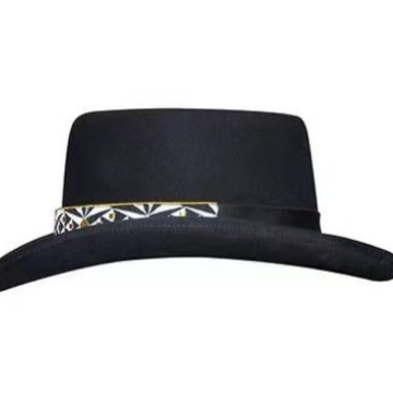 Braided Ribbon Decorated Pure Wool Felt Hat photo 4