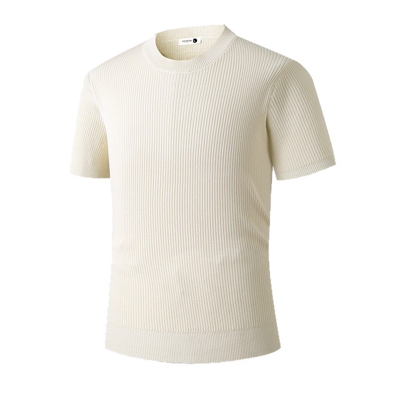 Summer Retro Solid-color Short-sleeve Top photo 5