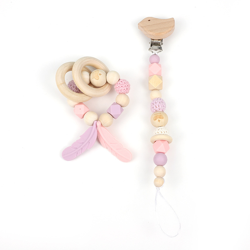 New Childrens Teething Chain Pacifier Teether Toy photo 4