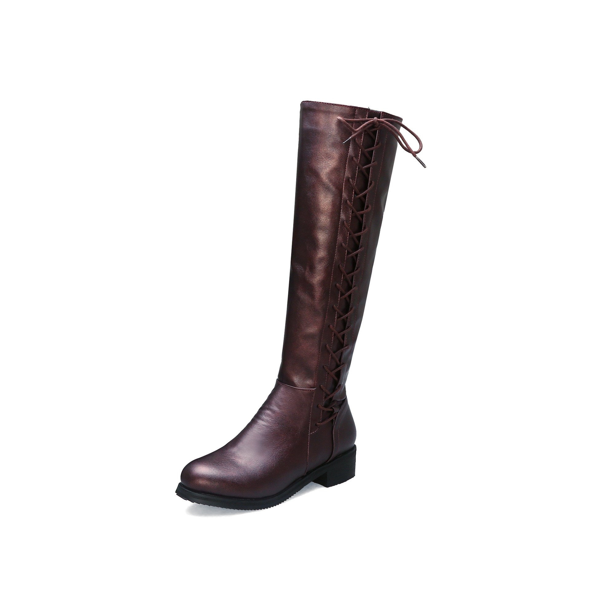 Mid-heel Round-toe High Boots For Fallwinter photo 2
