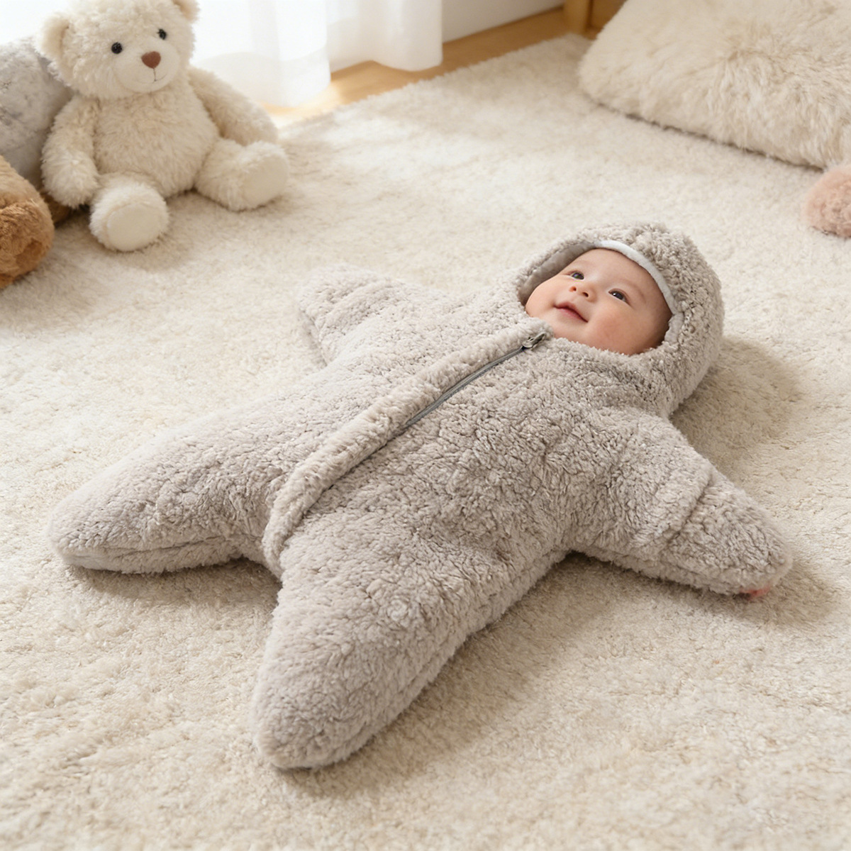 Thickened Baby Swaddle For Fall And Winter photo 3