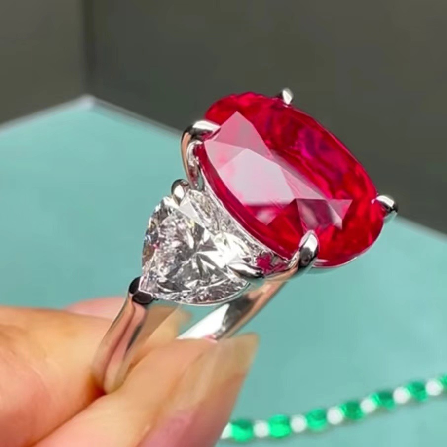 Casual Creative Red Heart Ring photo 4