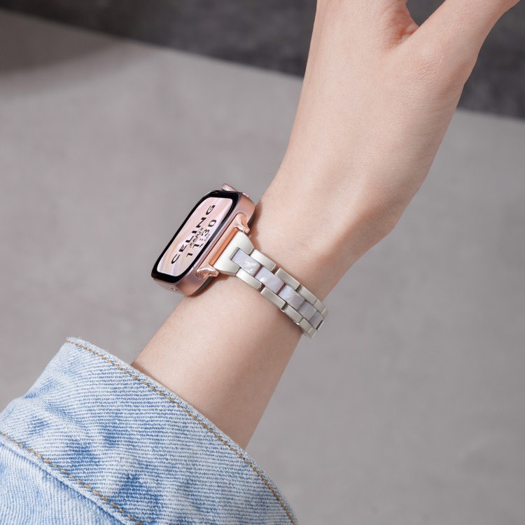 Three-bead Resin Strap Womens Metal Model photo 5