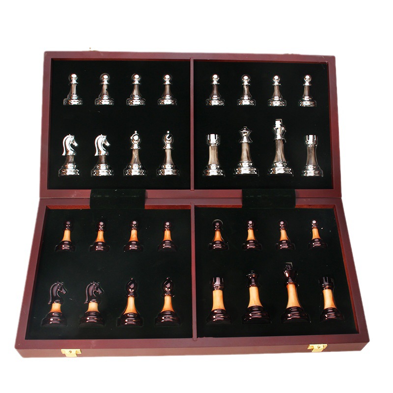 High-end Chess Set Made Of Metal And Acrylic photo 5