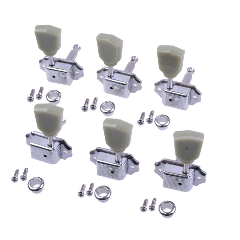 TEMU Vintage Guitar Tuning Pegs Jade Diamond Handle photo 2