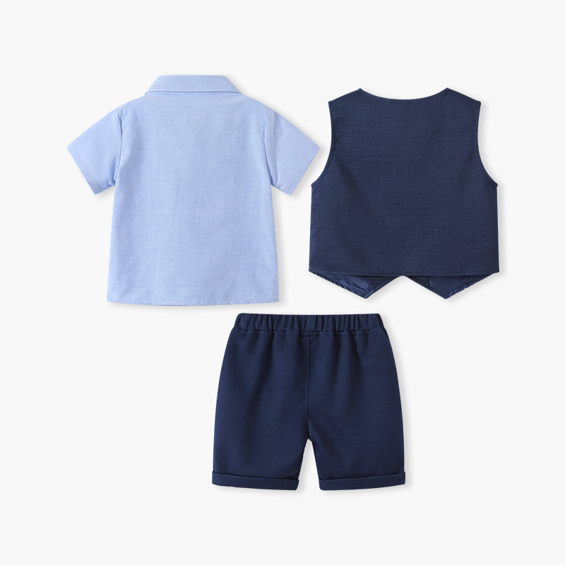 New Summer Thin Short-sleeve Outfit For Baby Boys photo 5
