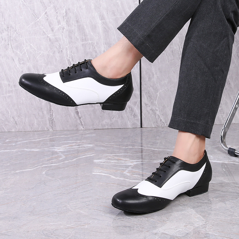Leather Ballroom For Square Dancing And Latin Dancingsoft-soled Dance Shoes For Adults photo 3