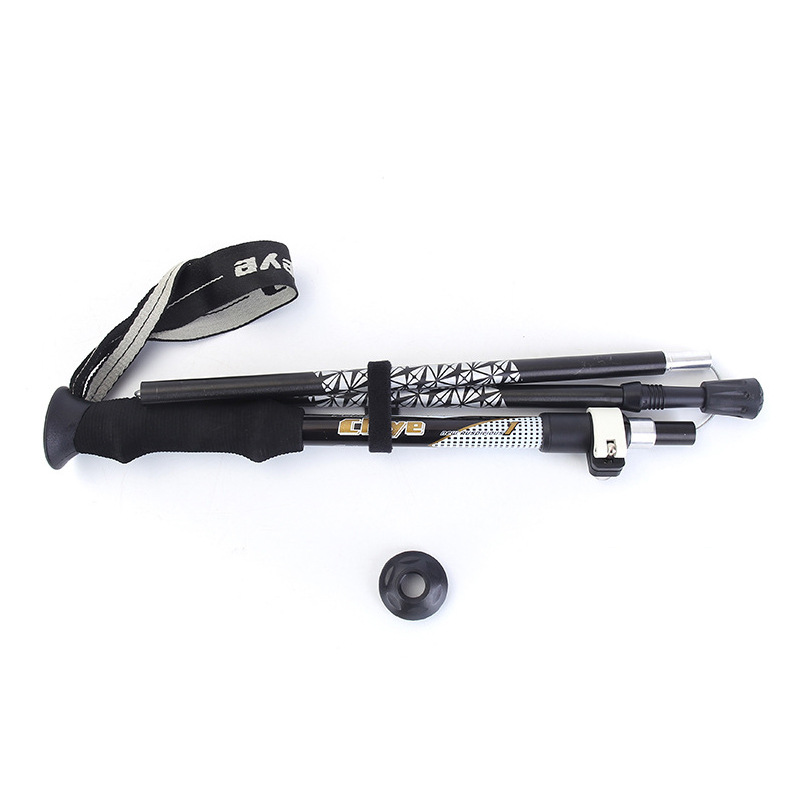 Aluminum Alloy Outdoor Adjustable Trekking Pole With External Quick-lock Mechanism photo 1