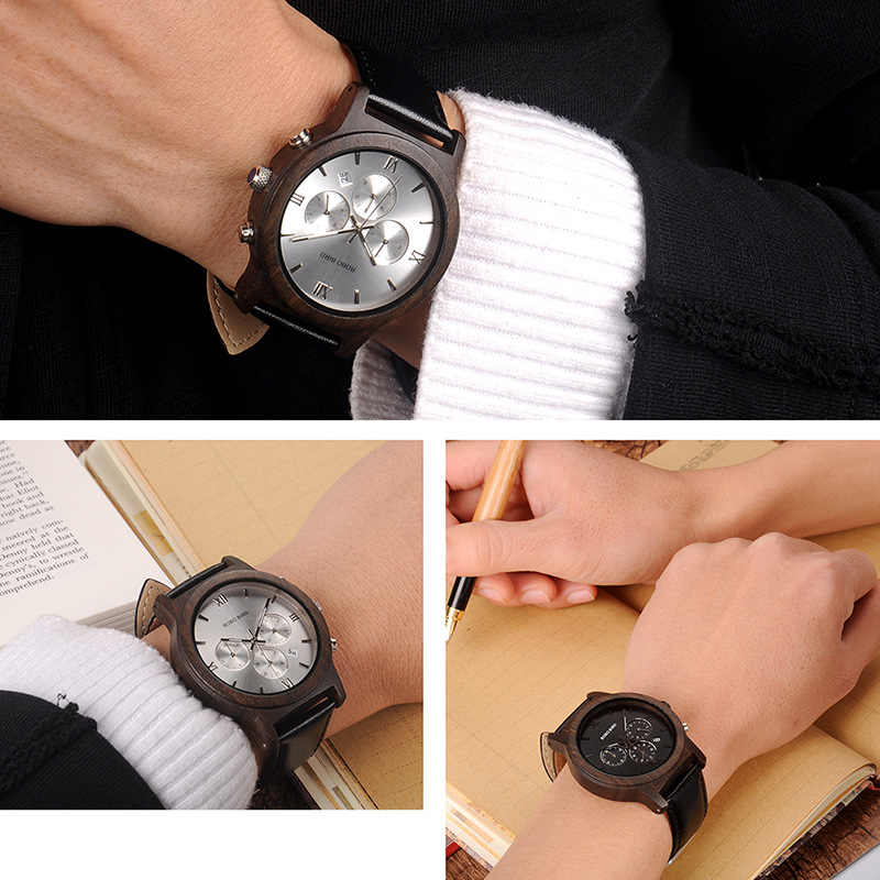Wooden Watch Simple And Casual Quartz Movement photo 2