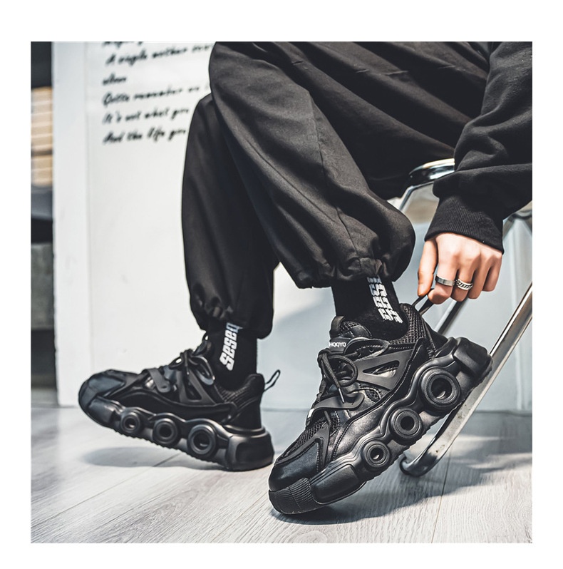 Men's Breathable Mesh Thick Sole Height Increasing Fashion All-match Casual Sneaker photo 6