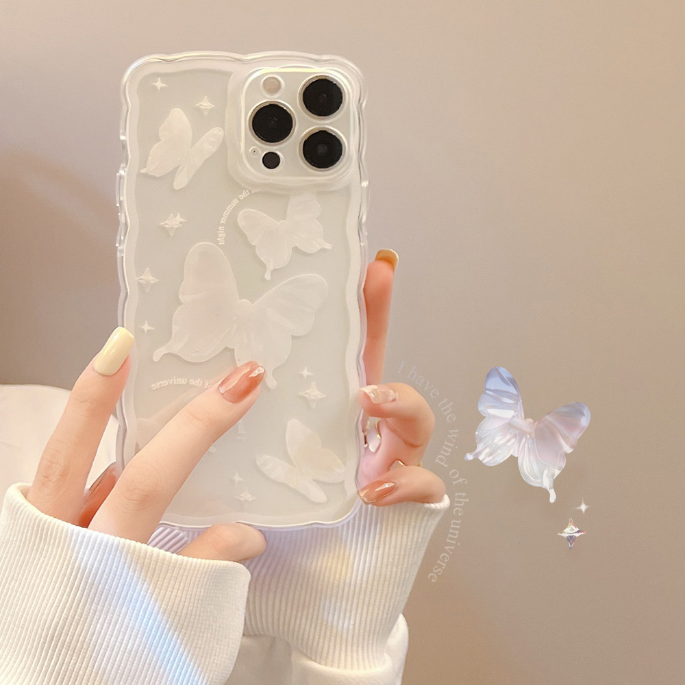 Simple Butterfly Modern Transparent Women's Phone Case photo 7