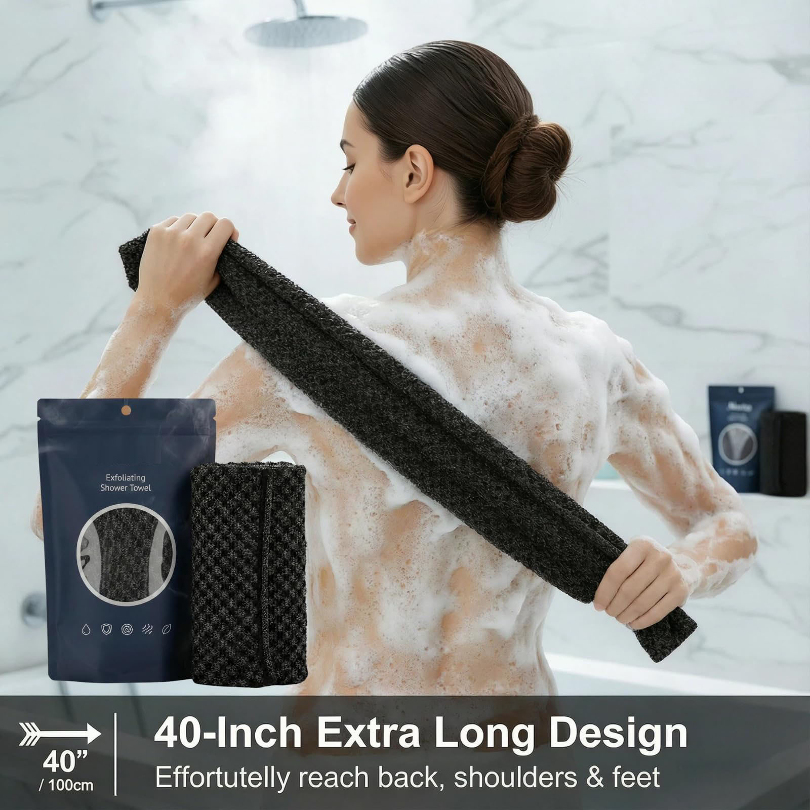 Bath Towel Cleanses The Skin Exfoliates And Leaves It Smooth And Soft photo 2