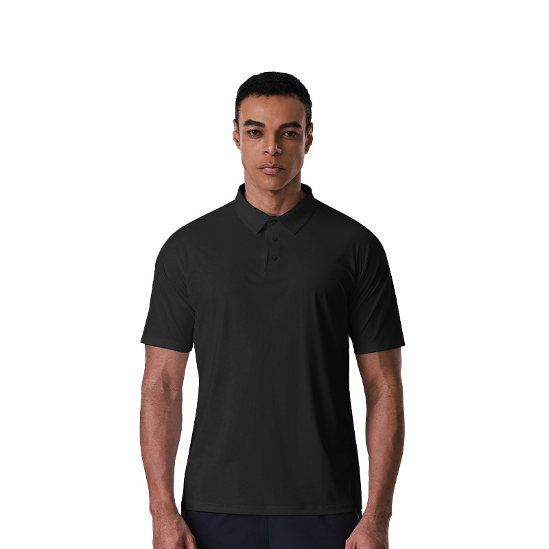 Mens Sun-Protective Quick-Drying Polo Shirt With A Turn-Down Collar And Short Sleeves photo 7