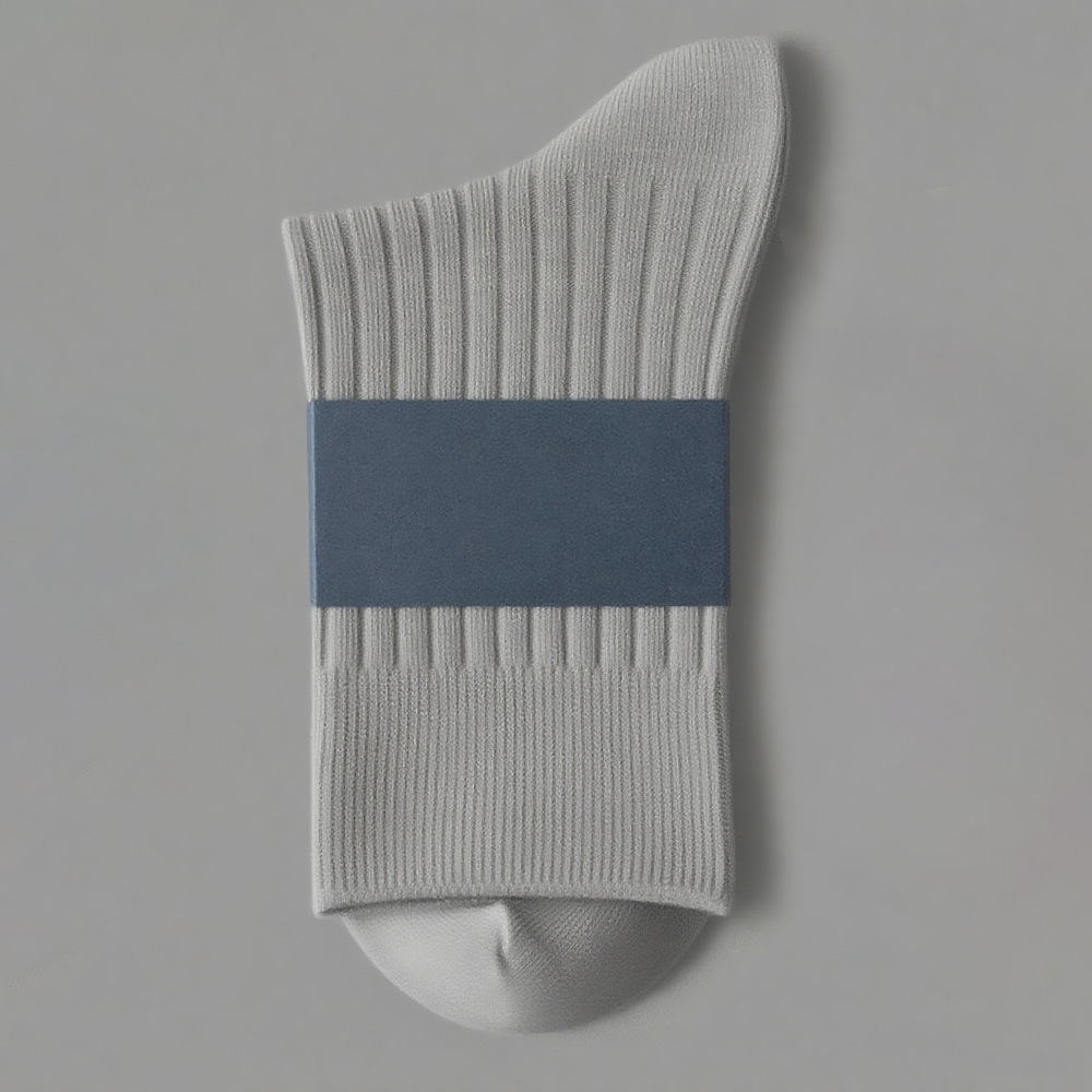Mens Double-Needle Cotton Business Socks With Sweat-Absorbing And Deodorizing Properties photo 4