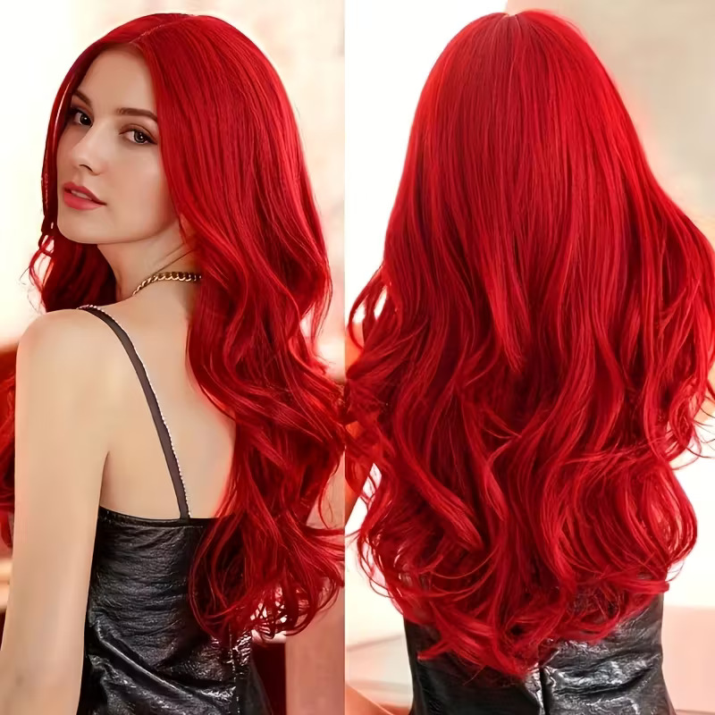 Cosplay Wig Multicolour Women Curls Wavy Hair Anime Wig Long Curly Hair photo 1