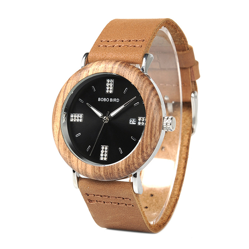 Mens And Womens Minimalist Casual Retro Wooden Watch photo 4