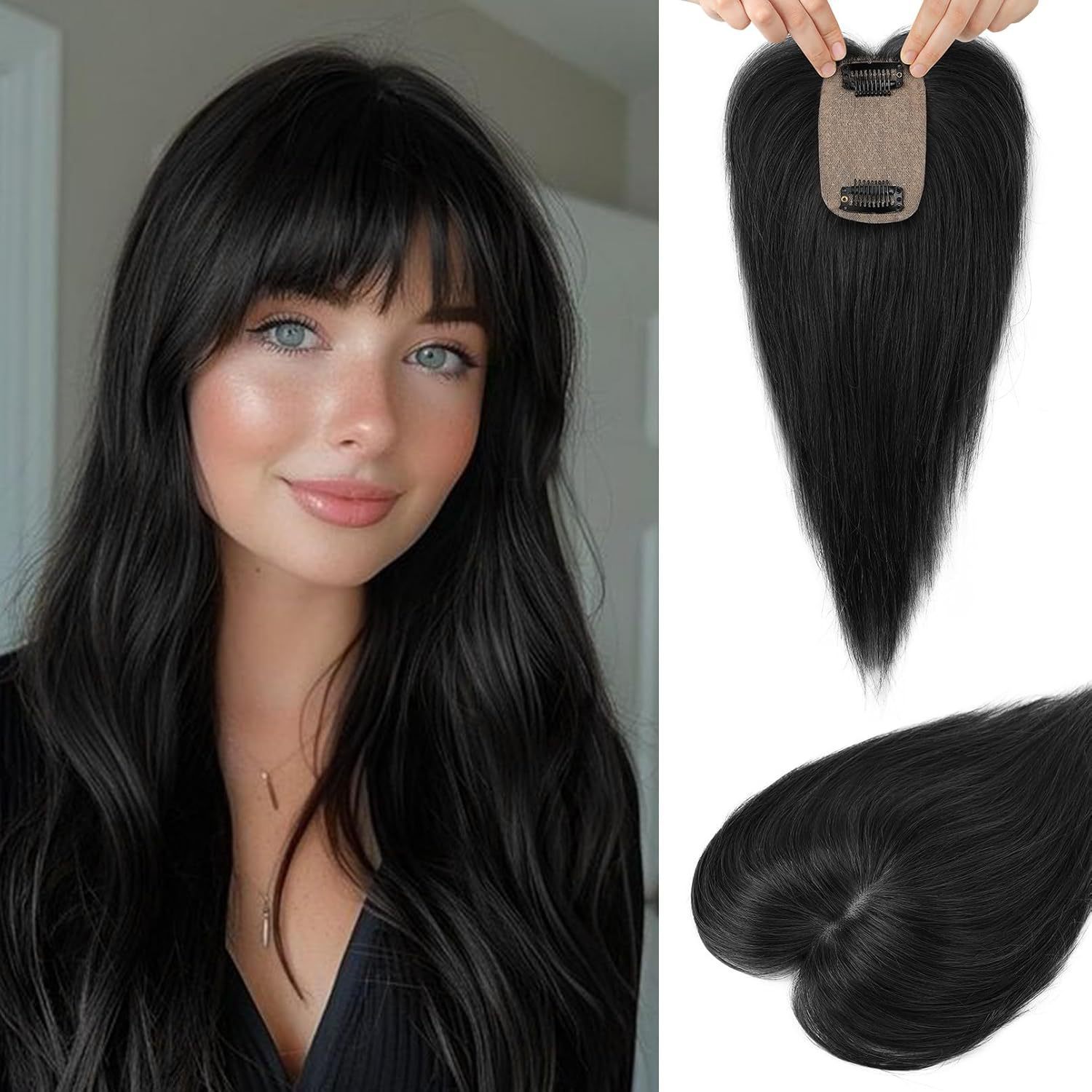 Golden Synthetic Wig With A Realistic Scalp Hairpiece photo 2
