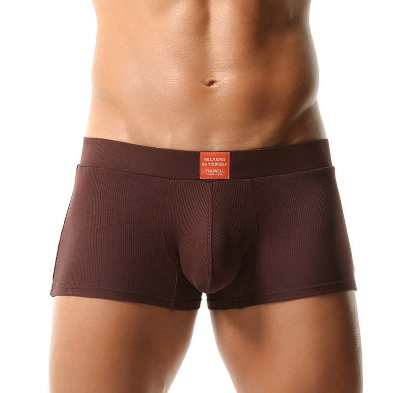 New Style Boxer Briefs Comfortable Mid-to-high Waist Solid Color Minimalist Design photo 2
