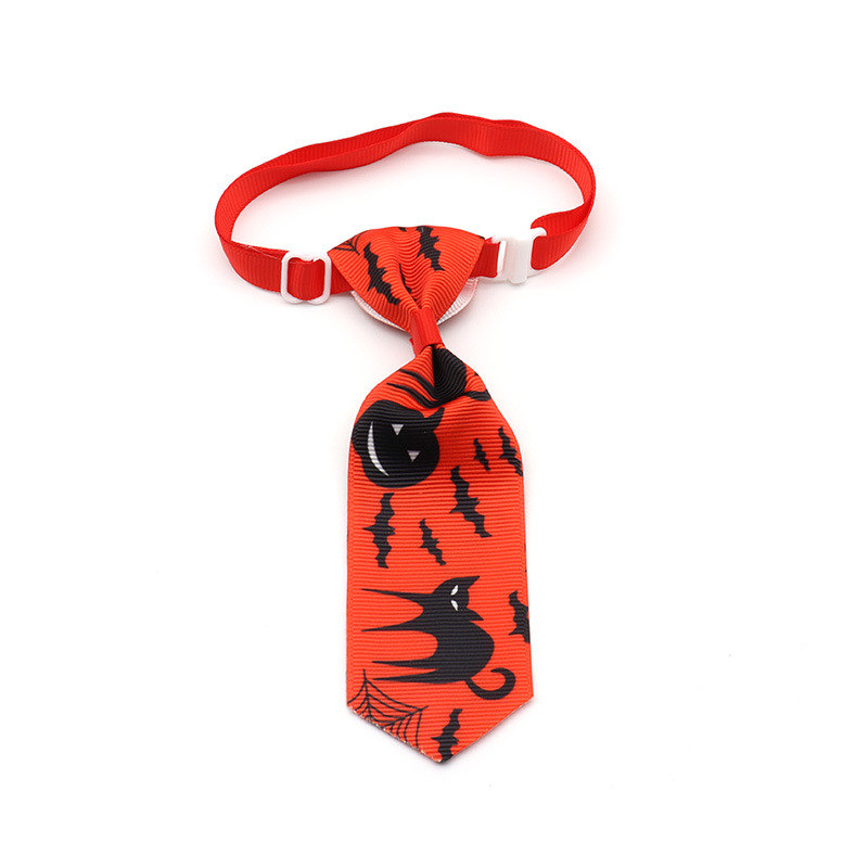 Pet Halloween Bow Tie And Necktie photo 2