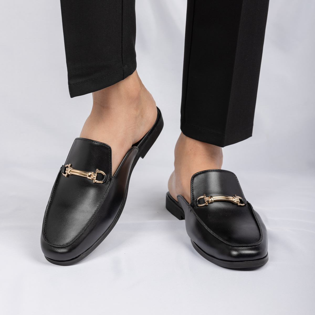 Men's Closed-toe Half Slippers Simple Sandals photo 6