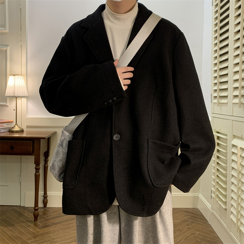 Men's Trendy Padded Short Wool Coat photo 5