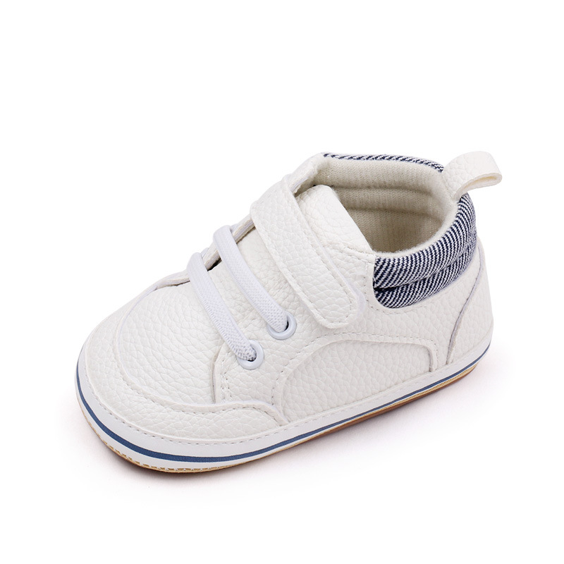 Fashionable Solid-color PU Leather First-walker Shoes For Babies photo 5