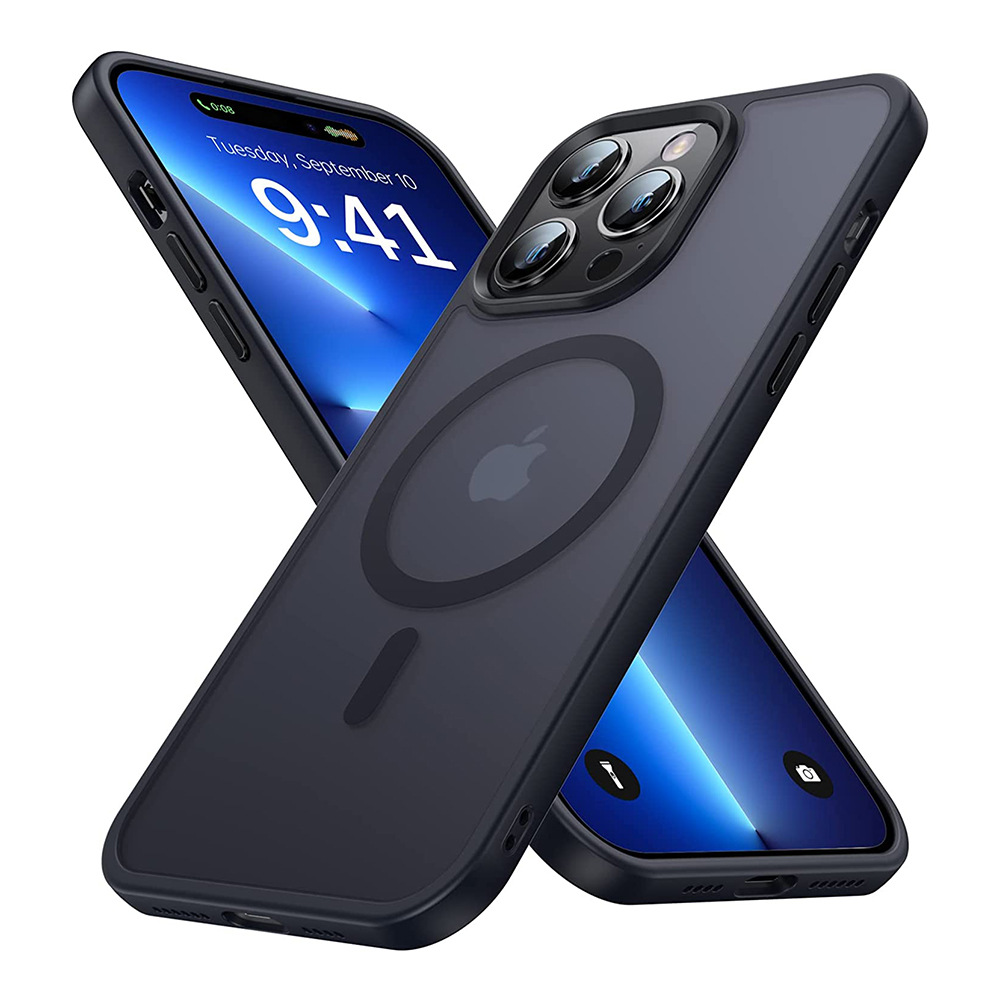 Phone Case Frosted Skin Feeling Inner Airbag Drop-resistant Applicable Iphone15pro Max Magnetic Protective Shell photo 5