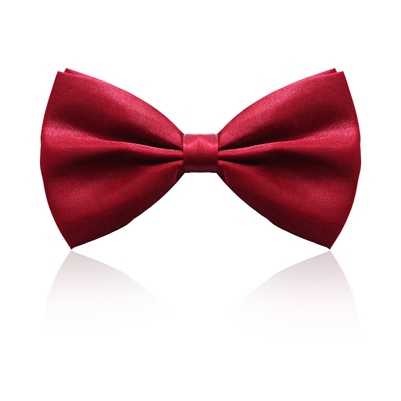 Black Double-layered Bow Tie For Suits photo 6