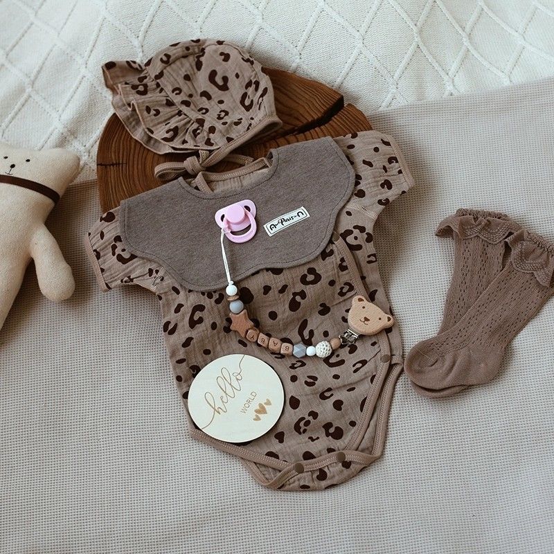 Baby Boy And Girl Onesie Short-sleeve Clothing Set photo 1