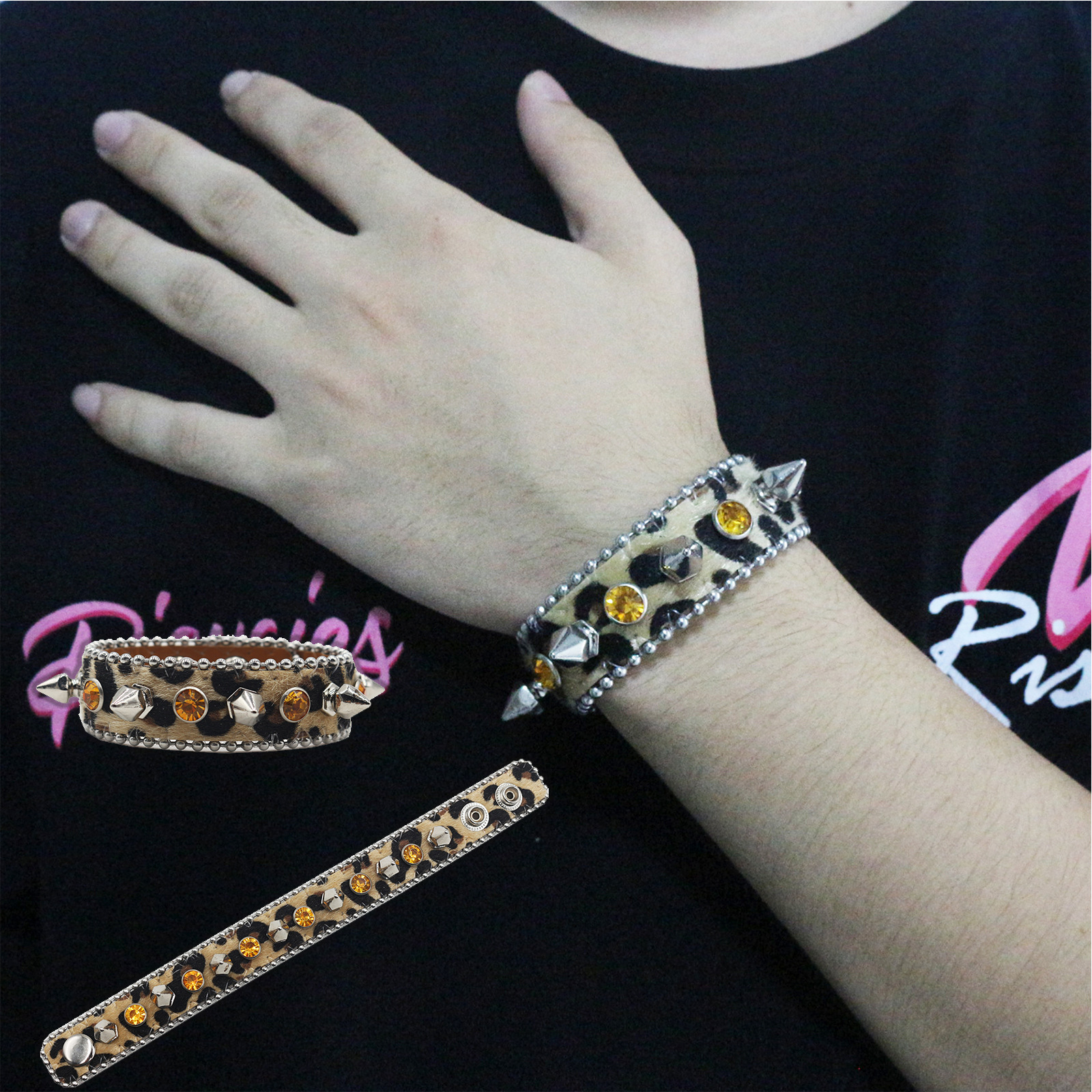 Womens Fashionable Pointed Rivet Bracelet photo 7
