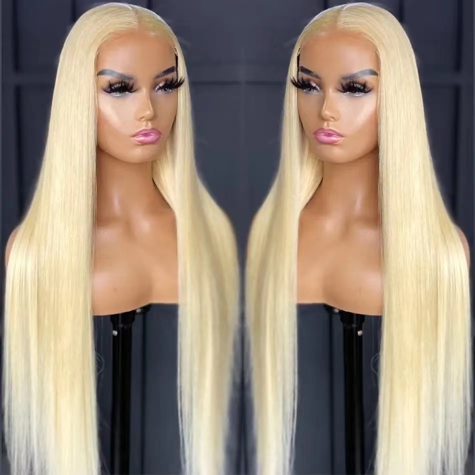 Front Lace Long Straight African Women Wig Head Cover photo 1
