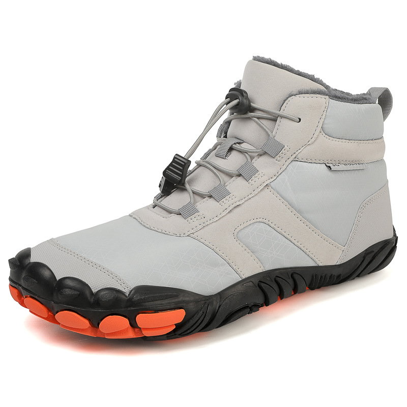 Fleece-lined Water-repellent Five-finger Snow Boots Thermal Non-slip Cotton-padded Shoes photo 6