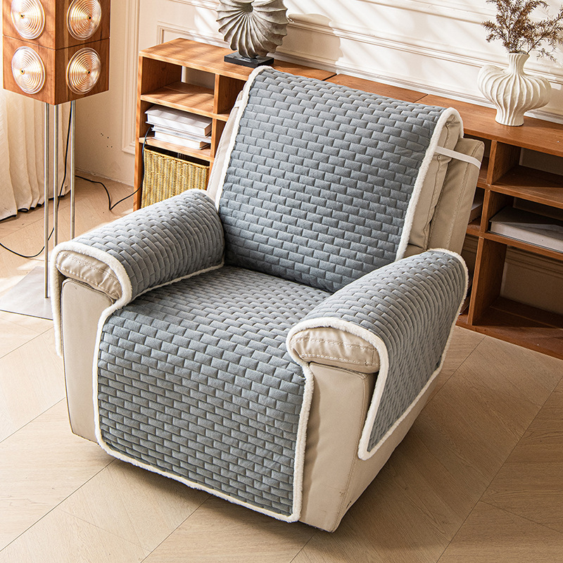 Solid-color Protective Cover For A Pet Sofa With A One-piece Design photo 6