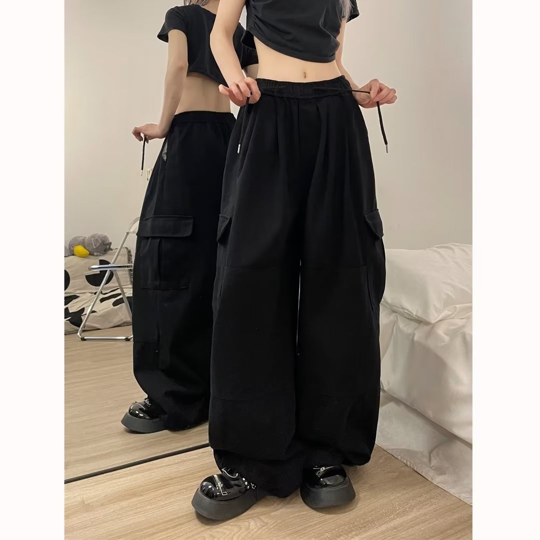 American-style Vintage Multi-pocket Work Pants photo 2