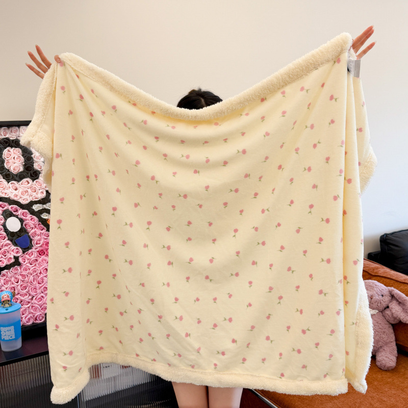 Autumn And Winter New Milk Fiber Berber Fleece Blanket photo 2