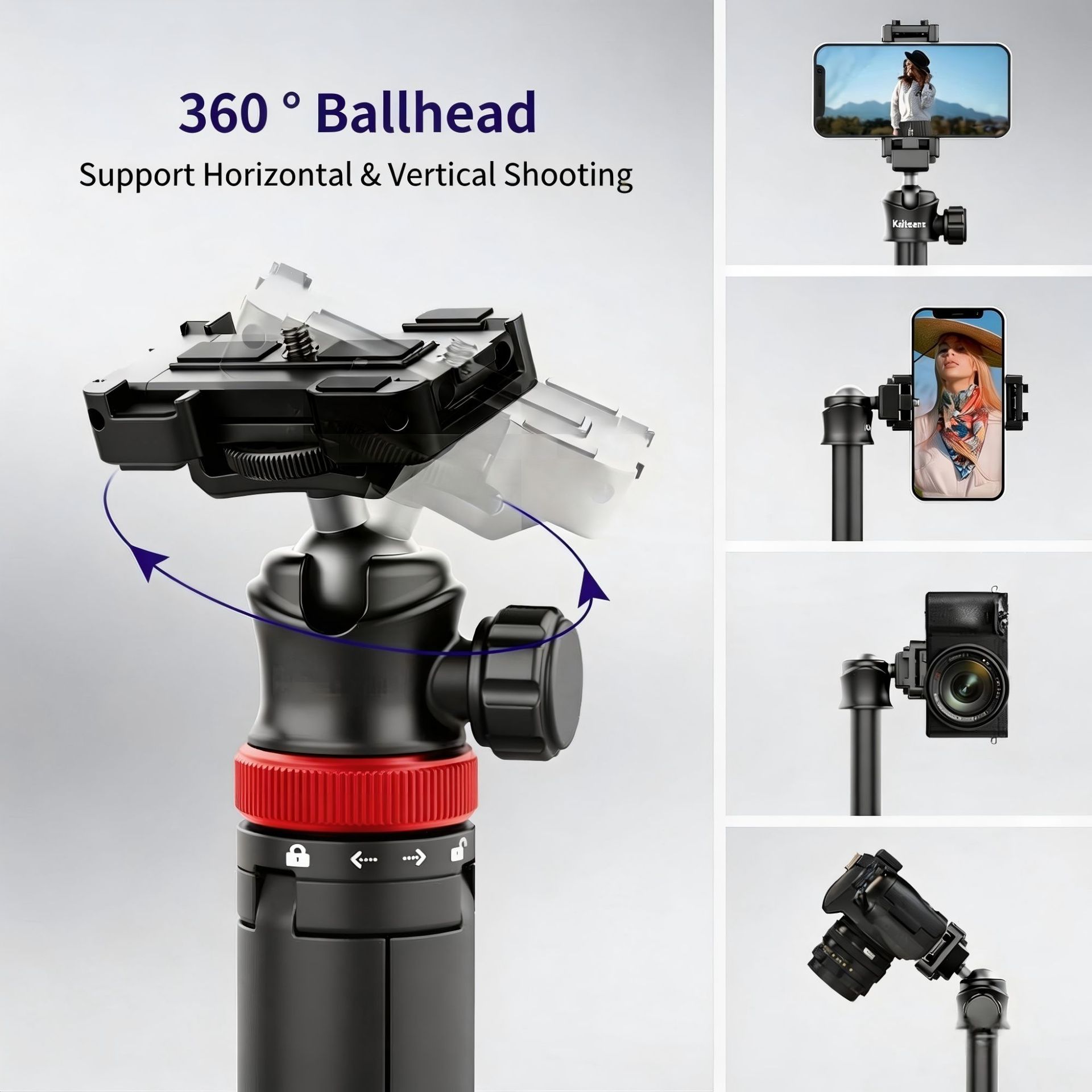 Portable Aluminum Alloy Selfie Stick For Phone Cameras photo 3