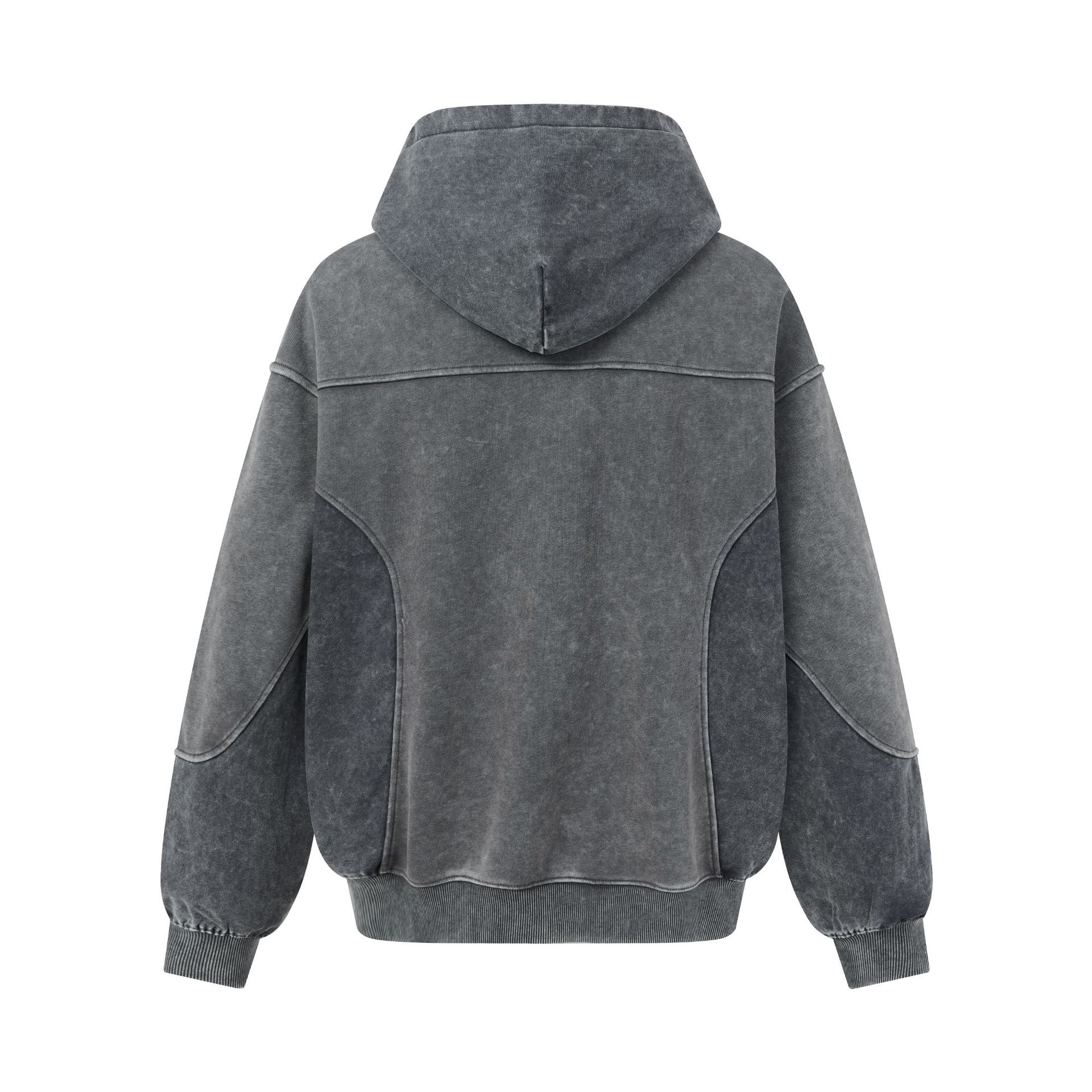 Street-style Outfit Featuring A Deconstructed Washed-and-distressed Vintage-textured Hoodie photo 3