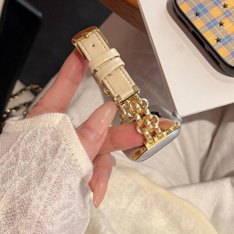 Suitable For Metal Chain Patchwork Leather photo 2