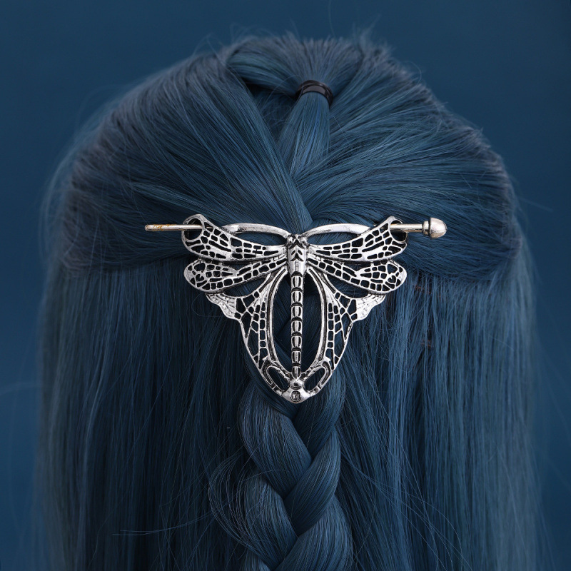 Retro Dragonfly Hairpin Norwegian-style Party Accessory photo 3