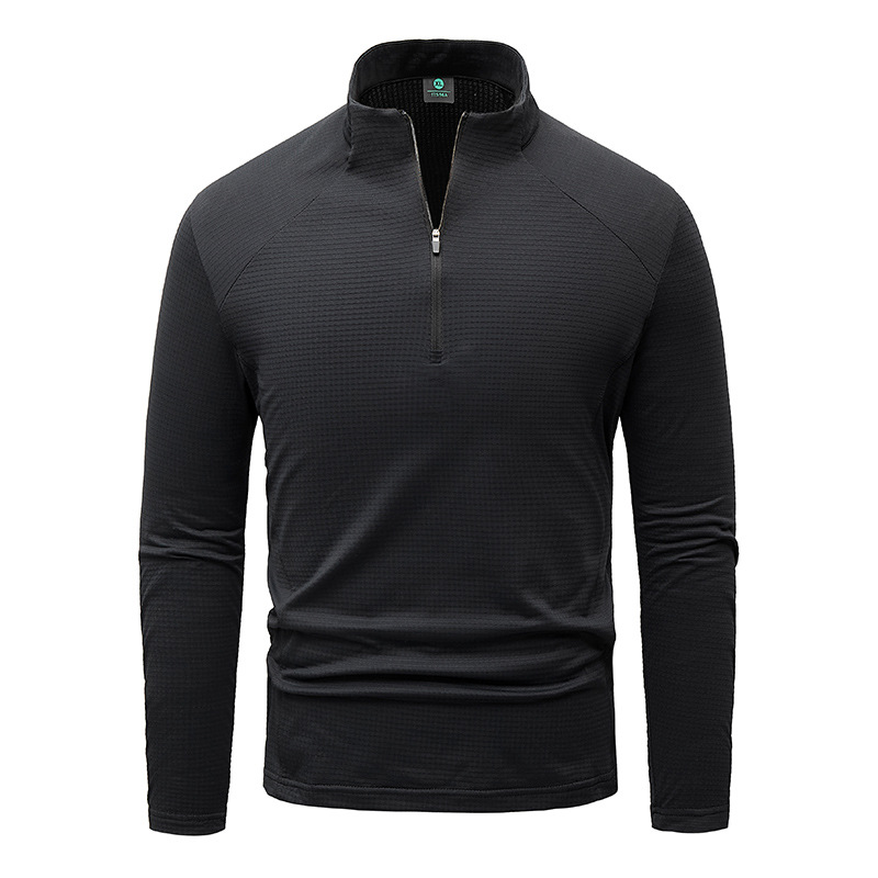 New Autumn And Winter Men's Fleece-lined Long-sleeved Shirt photo 2