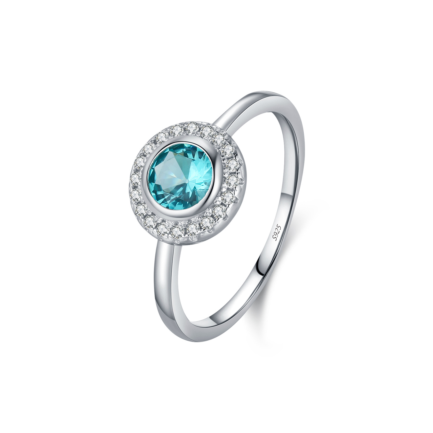 Women's S925 Silver French-style Elegant Diamond-Encrusted Ring photo 4