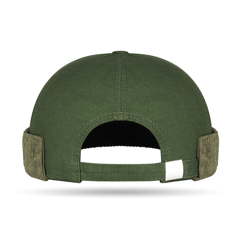 Color-block Patchwork Corduroy Casual Cap photo 4