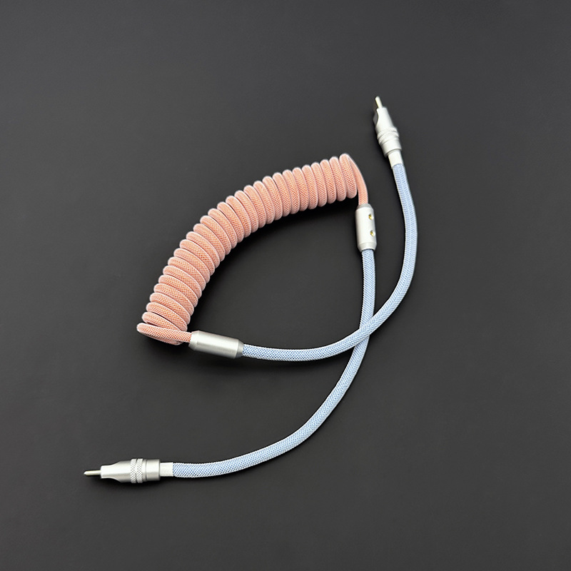 CarPlay In-car Two-tone Braided Spring Data Cable photo 6