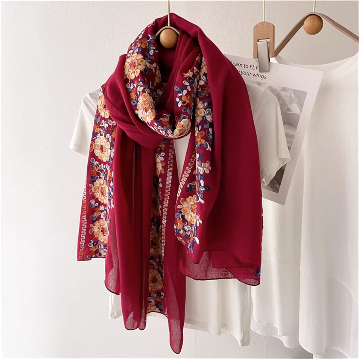 Summer Ethnic-Style Cotton And Linen Womens Scarf photo 7