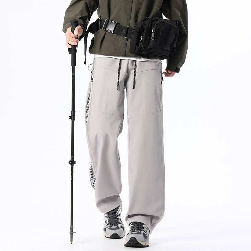 American-style Outdoor Straight-leg Softshell Shell Pants With A Zip Closure photo 3