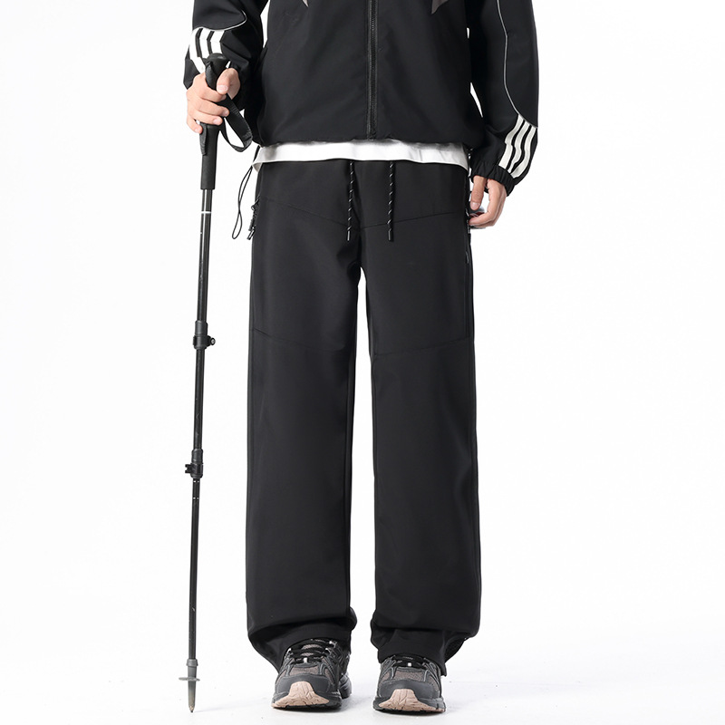 American-style Outdoor Straight-leg Softshell Shell Pants With A Zip Closure photo 5