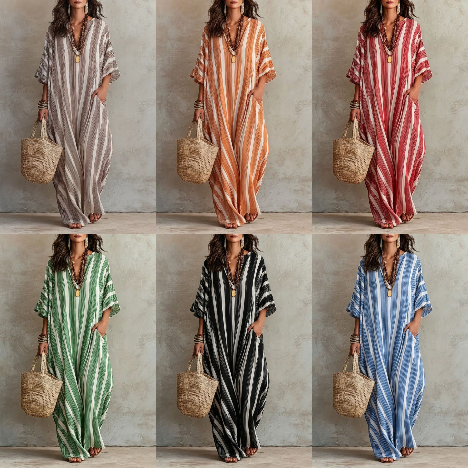 Women's Striped Loose Fitting Dress photo 1
